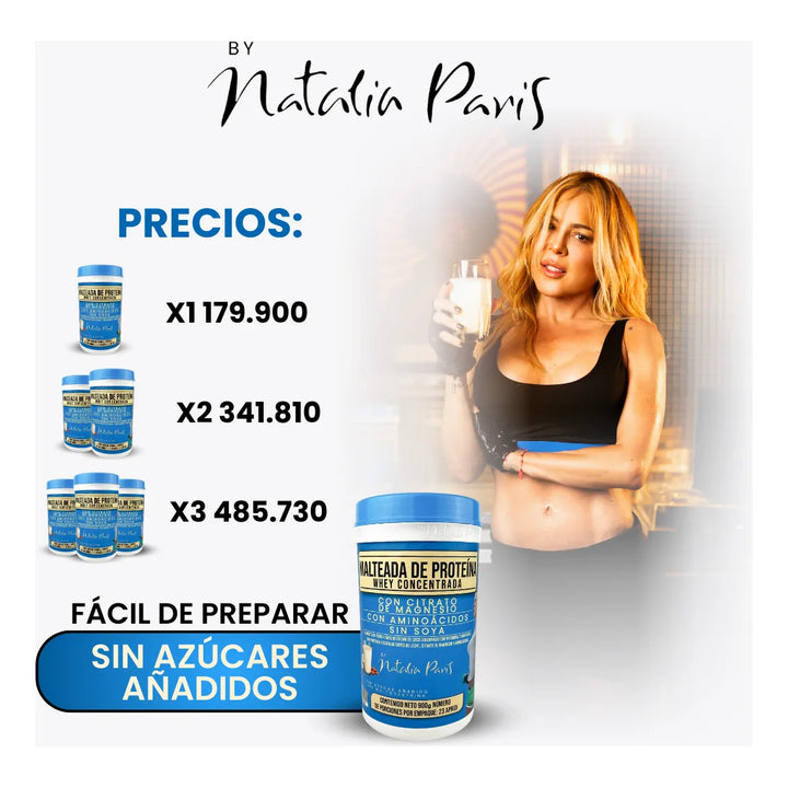 Kit X2 Proteína Whey Concentrada Natalia París - Imagen 8