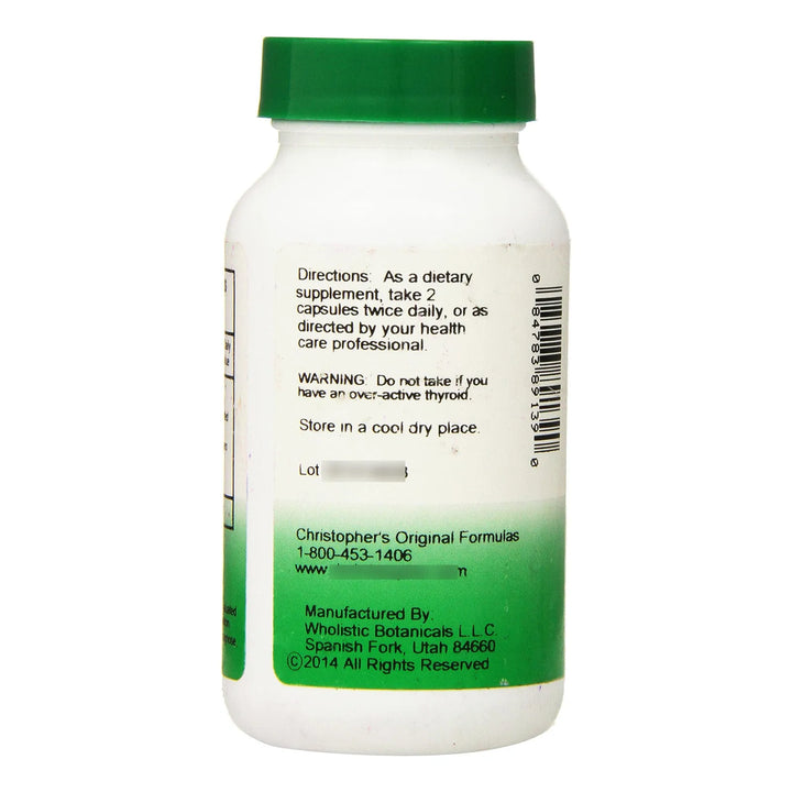 Fórmula Herbal Para Tiroides 100 Cápsulas Contenido Natural - Imagen 2