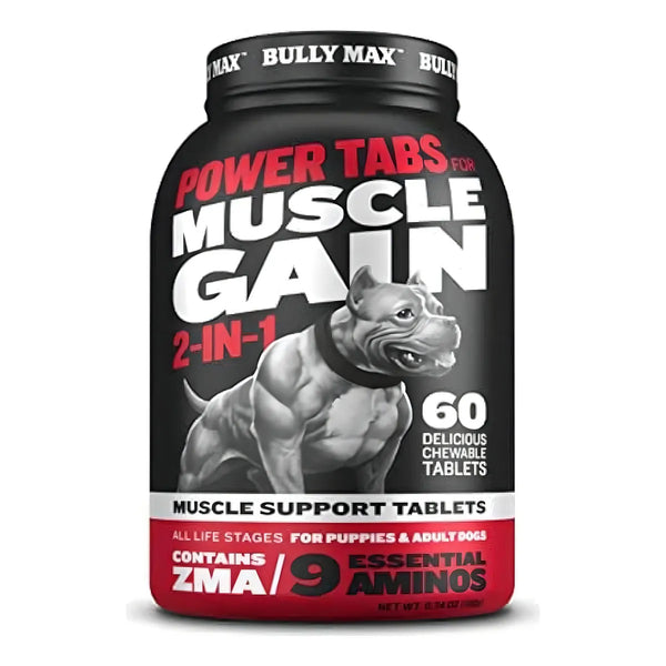Bully Max Suplemento Canino 60 Tabletas Aumenta Masa Muscular Y Energía