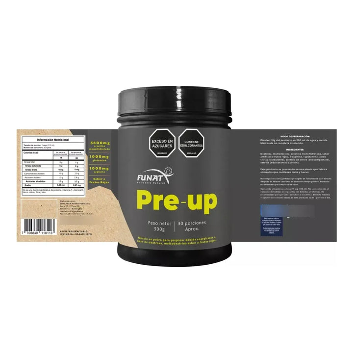 Creatina Pre-up 300g Funat - Imagen 2