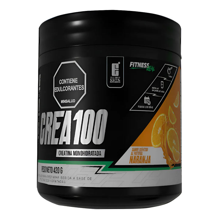 Crea100 Naranja Creatina Monohidrato - Imagen 1