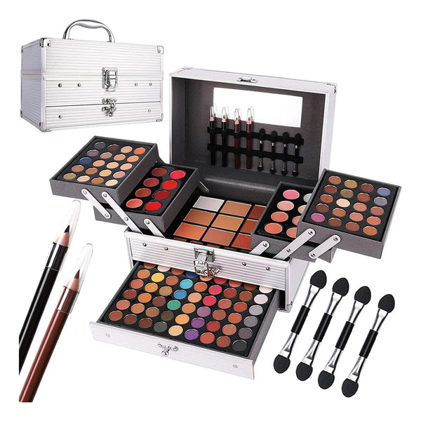 Kit Maquillaje 132 Colores Estuche Profesional