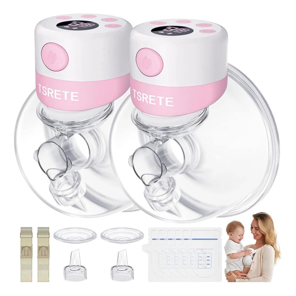 Extractor De Leche Doble Portátil Hands Free 9 Niveles Succión Ajustable