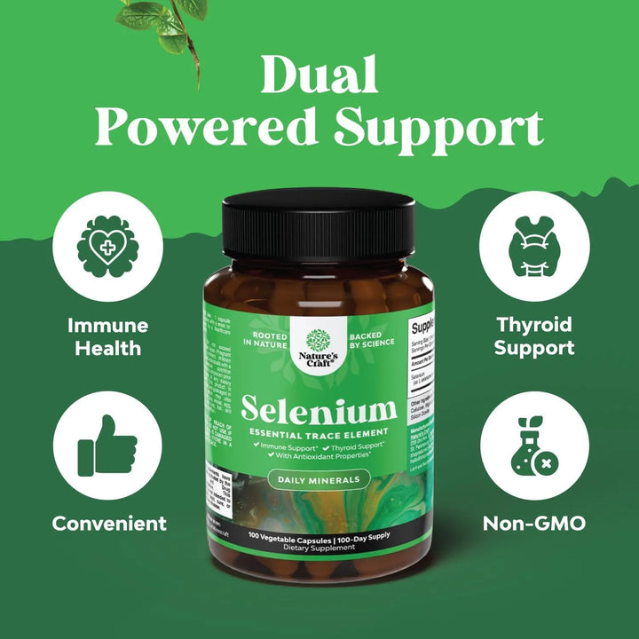 Cápsulas De Selenio 200 Mcg Potente Apoyo Inmune Antioxidant - Imagen 4