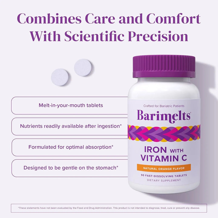 Hierro Con Vitamina C 90 Tab Suministro 1 Mes Disolución Ráp - Imagen 4