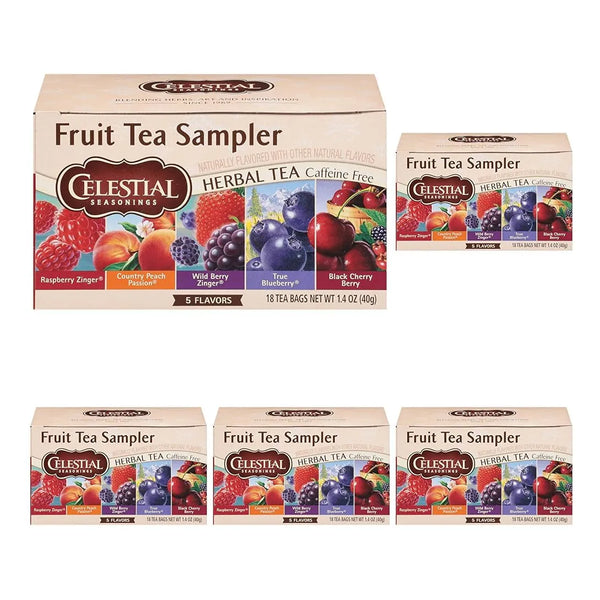 Celestial Seasonings Paquete Variado Té De Frutas 18 Bolsas Sin Cafeína