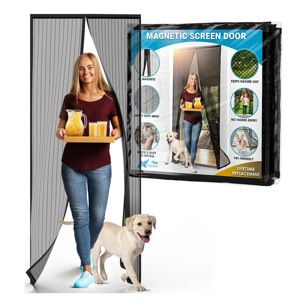 Mosquitero Para Puerta Flux Phenom Malla Retractil Corrediza Protección Sin Esfuerzo