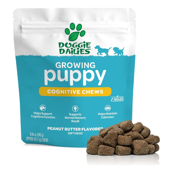 Masticables Cognitivos Para Cachorros Con DHA Y Selenio Desarrollo Cerebral