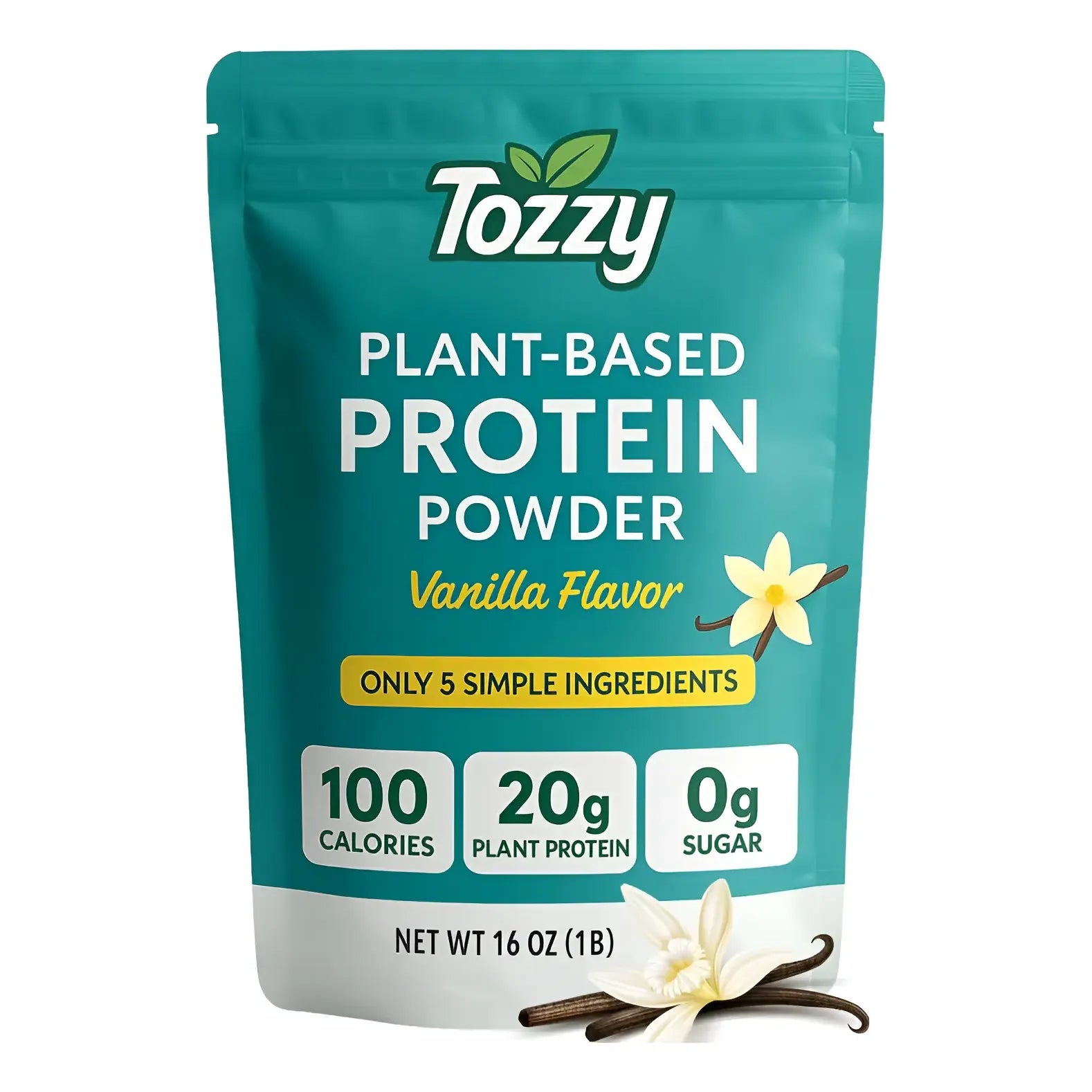 Proteína Vegetal TOZZY Sabor Vainilla 20 G Por Porción Vegana 1 Libra ...