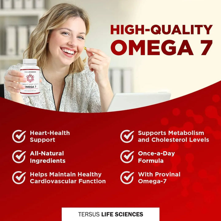 Omega 7 Purificados Para Salud Cardíaca Sin Olor 90 Geles Su - Imagen 4