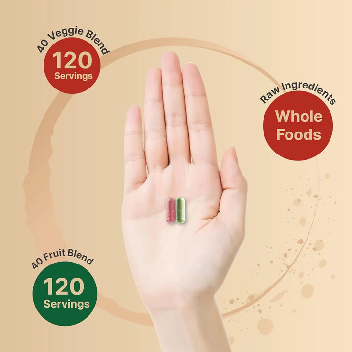 Cápsulas Vegetarianas De Frutas Y Verduras 480 Unidades Mezc - Imagen 6
