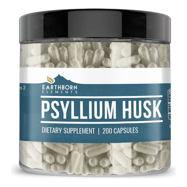 Cascara De Psyllium Pura 200 Capsulas 100 Natural Sin Aditivos