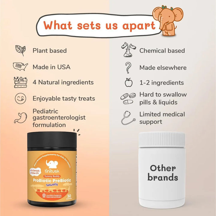 Probiotic Prebiotic Natural Tummy Buddy Apoyo Digestivo Abso - Imagen 4