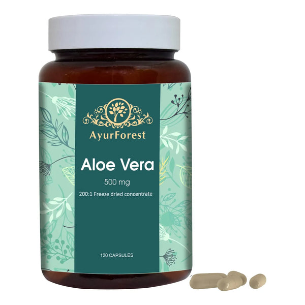Cápsulas De Aloe Vera 120 Unidades 500 Mg Apoyo Inmunológico - Imagen 1