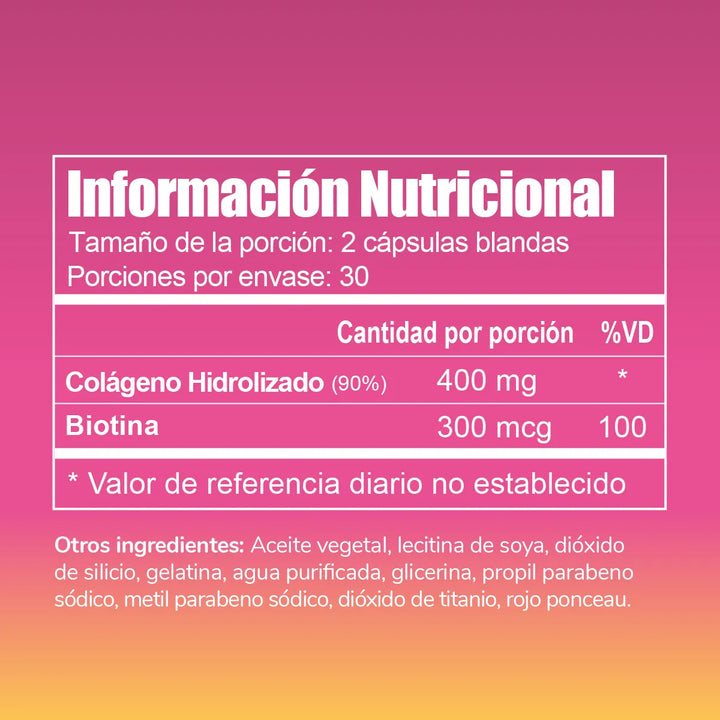Colágeno + Biotina 60 Cápsulas - Imagen 4