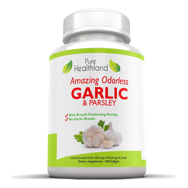 Capsulas Blandas De Ajo Y Perejil Inodoro Concentradas Para Salud Cardiovascular