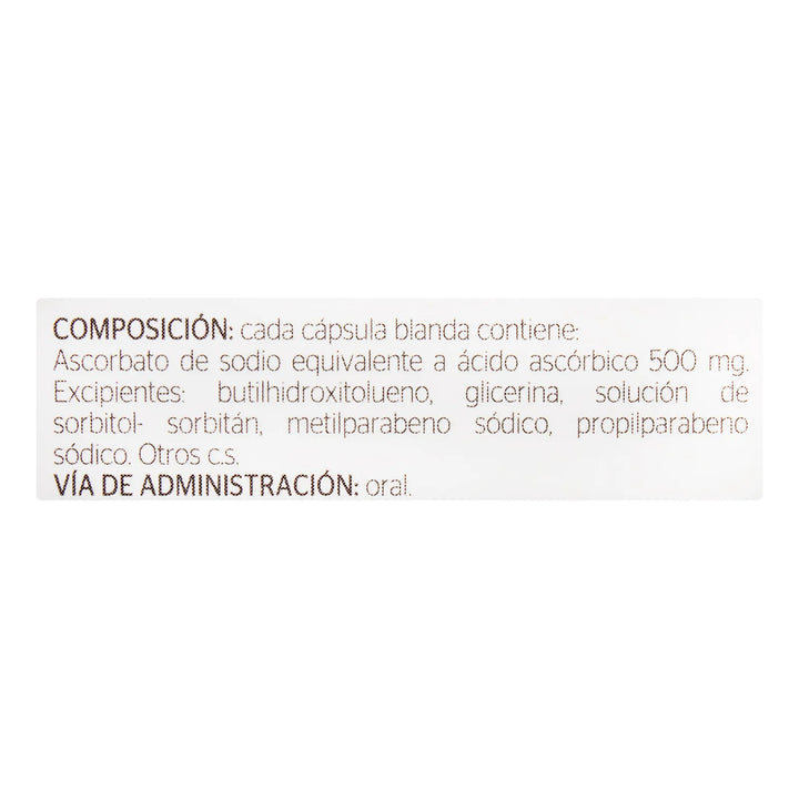 Vitamina C 500mg 60 Cápsulas Procaps - Imagen 3