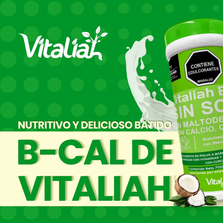 Suplemento Calcio B-cal Vitaliah + Mentas Stevia - Imagen 3