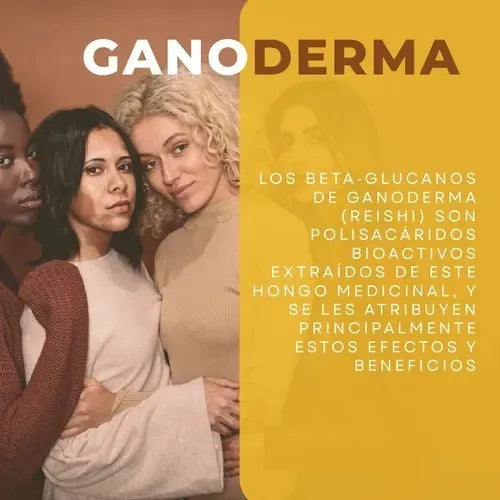Ganoderma Con Betaglucanos 600mg Refuerzo Defensas Sistema Inmunológico Energía - Imagen 6