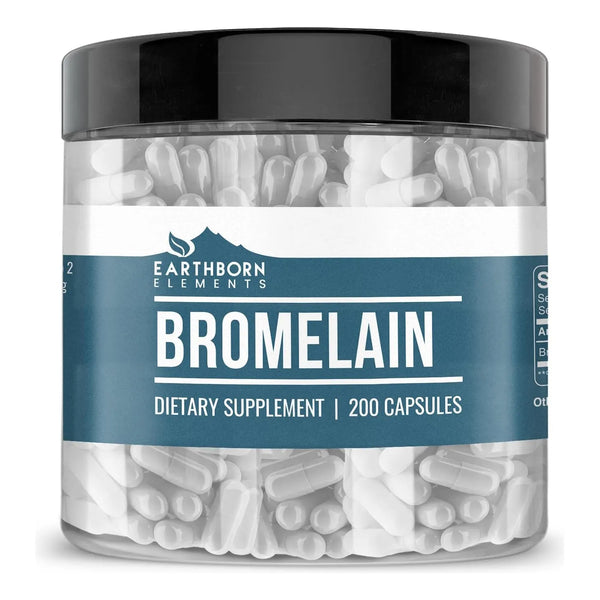 Bromelina Pura 200 Cápsulas Sin Aditivos Ingredientes Natura - Imagen 1