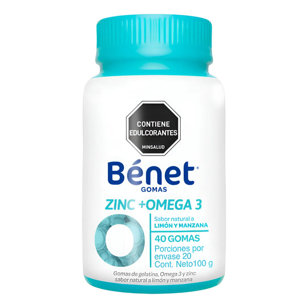 Gomas  Bénet Omega 3 Limón Manzana - Imagen 1