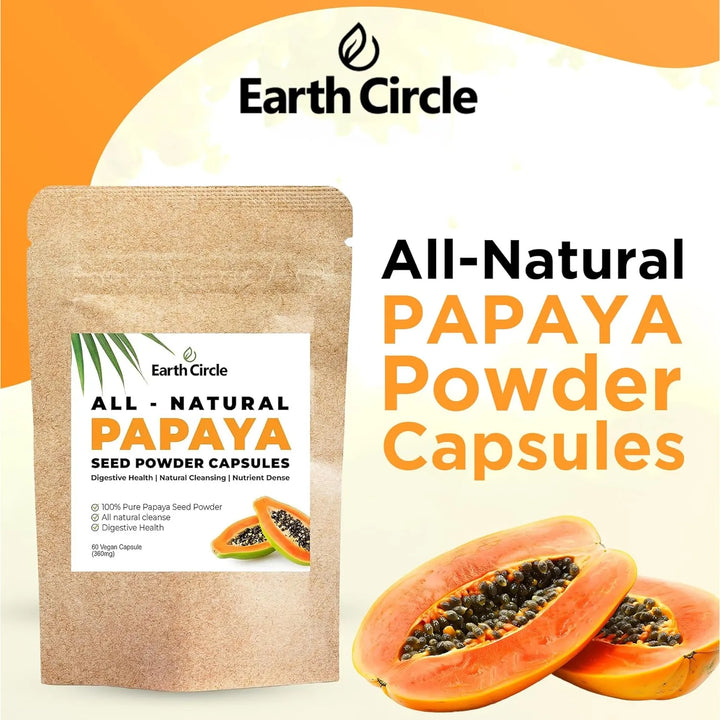 Cápsulas De Semillas De Papaya En Polvo Para Digestión Y Sal - Imagen 3