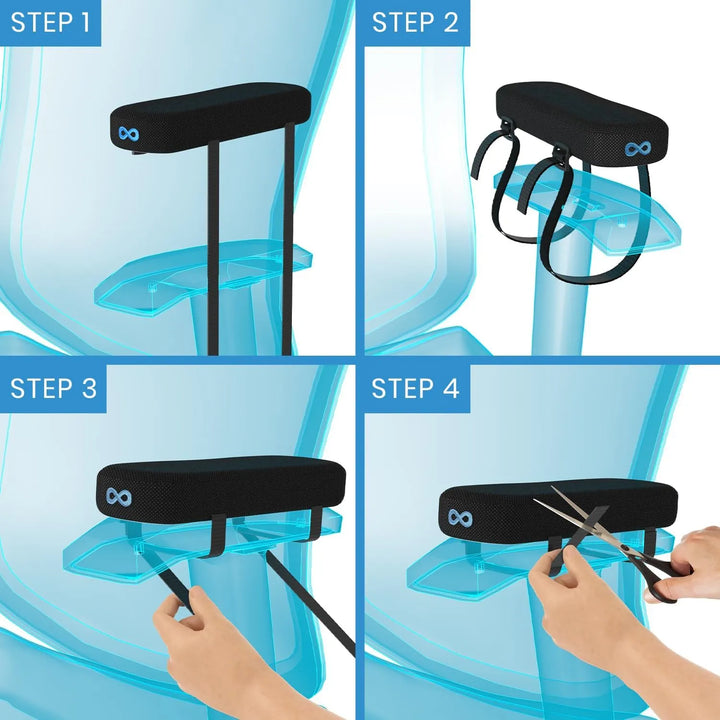 Almohadillas Reposabrazos Ergonomicas Espuma Viscoelastica - Imagen 3
