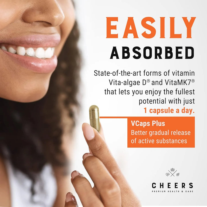 Vitamina D3 Y K2 2000 Ui 133% Ingesta Diaria En Una Cápsula - Imagen 5