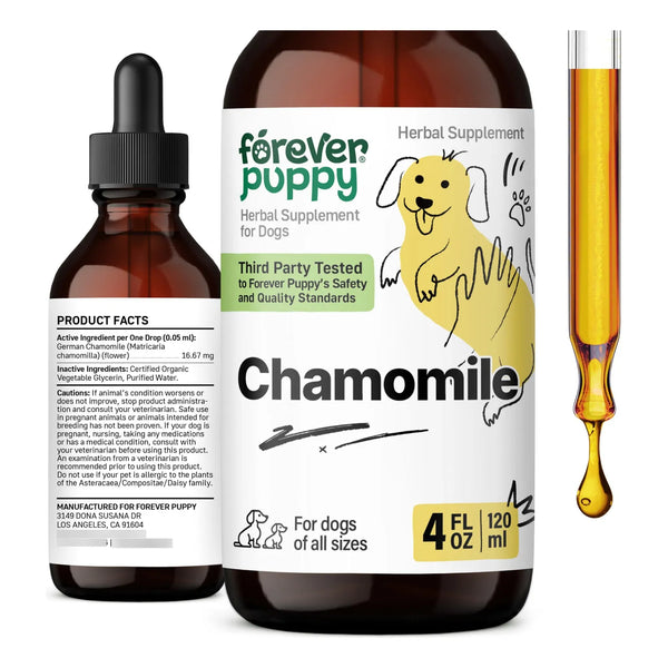 Tintura Líquida De Manzanilla Para Perros Alivio De Gases Y Digestión
