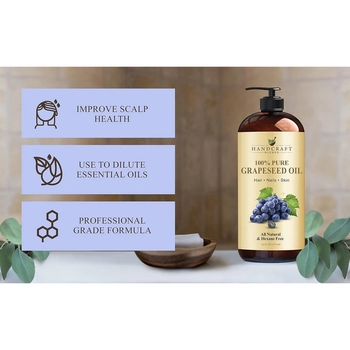 Aceite Semilla De Uva Artesanal 100% Puro Natural 473 Ml - Imagen 4