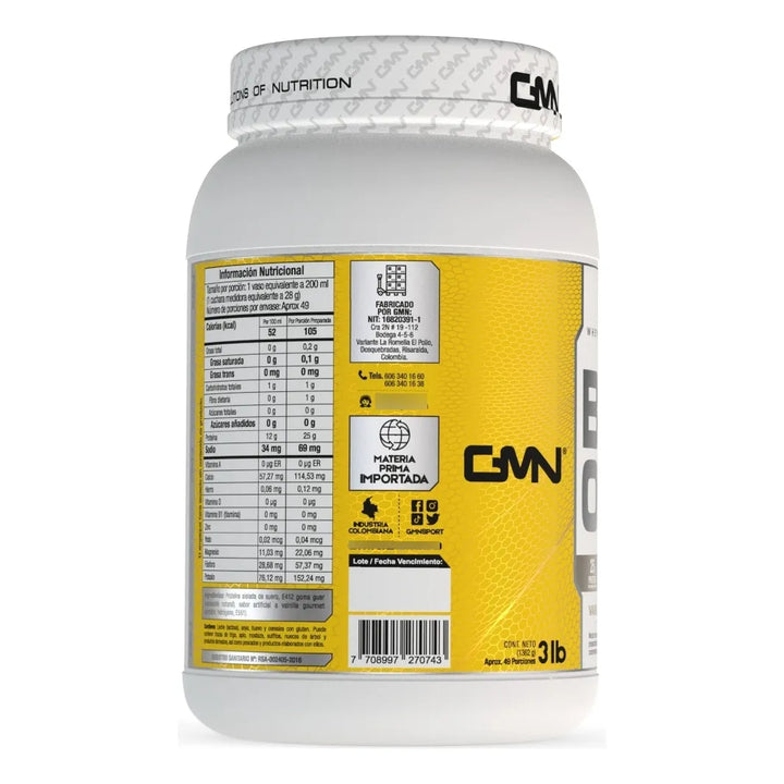Proteína Whey Isolate (3 Lb) Beone Gmn Vainilla Gourmet - Imagen 6