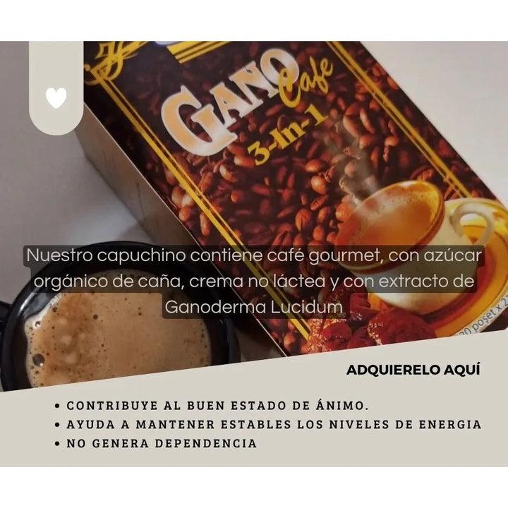 Gano Café 3en1 - G A $4524 Cappuccino - Imagen 4