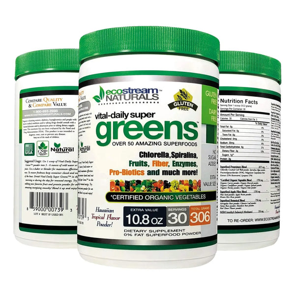 Polvo De Superalimentos Vital First Daily Greens 50 Alimento - Imagen 1