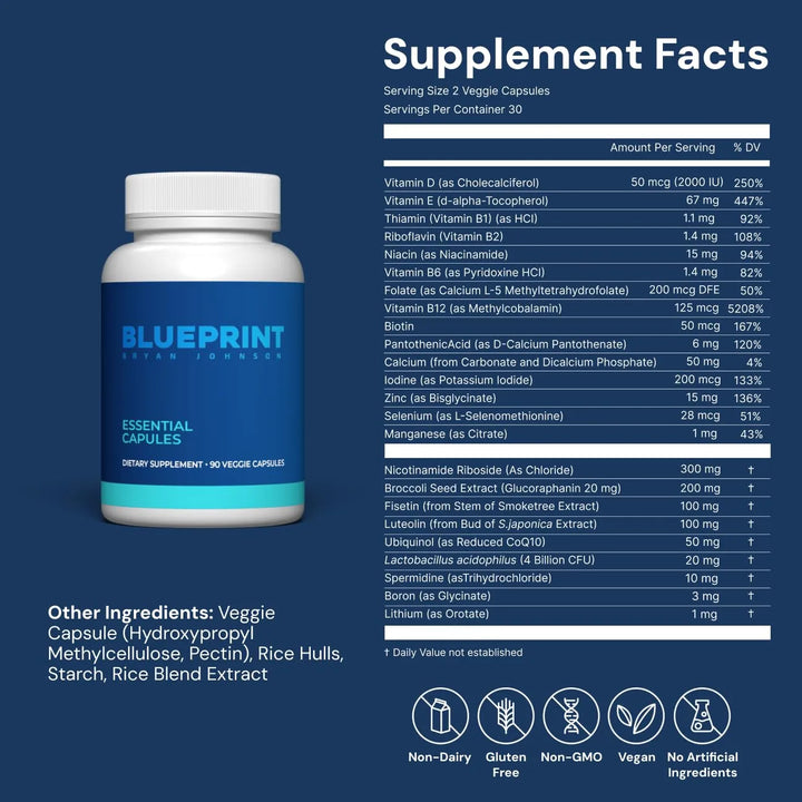 Cápsulas Esenciales Multivitamínico Antioxidante Diario Para - Imagen 7