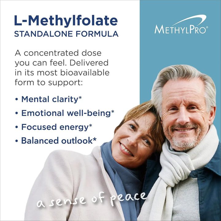 L-metilfolato 7.5 Mg Apoyo Cerebral Estado De Ánimo Equilibr - Imagen 3