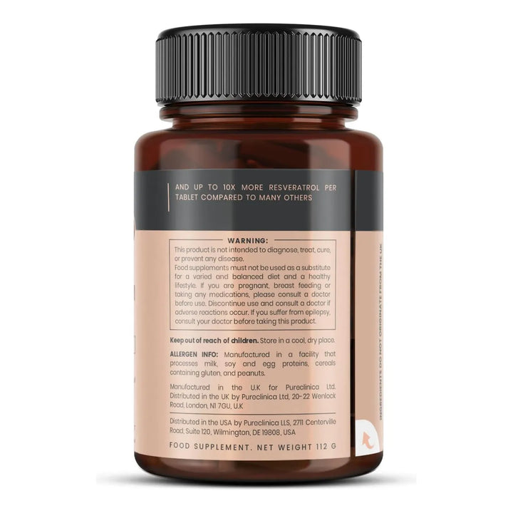 Resveratrol 1000 Mg 180 Tabletas Doble Botella 6 Meses Absor - Imagen 2