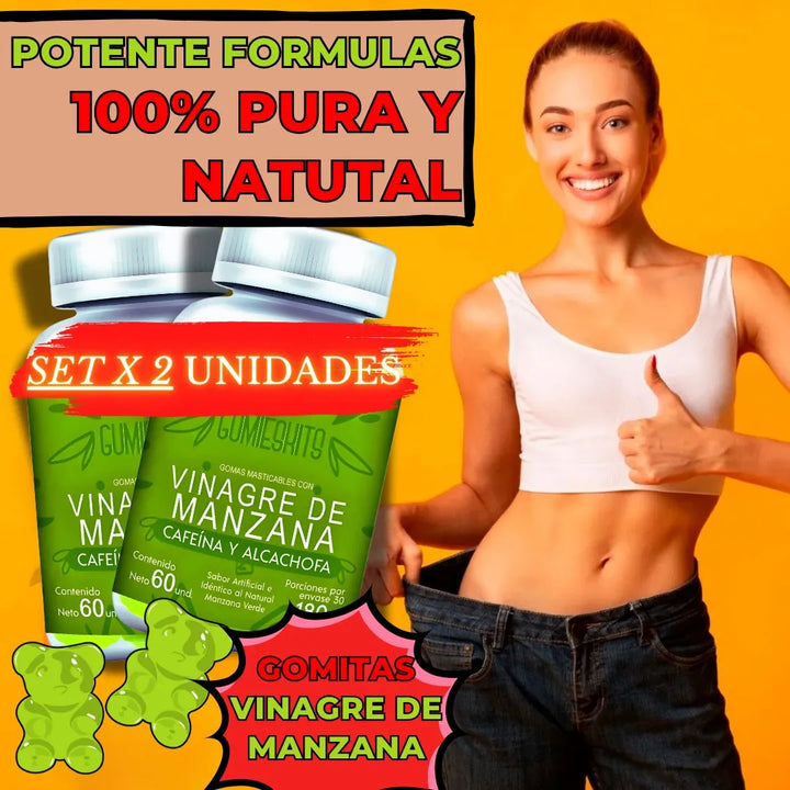 Gomas Adelgazantes Vinagre X2 Limón - Imagen 5