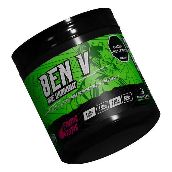 8 En V Pre-workout - G A $211 Frutos Rojos - Imagen 1