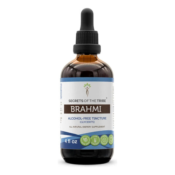 Tintura De Brahmi Extracto Orgánico Sin Alcohol 120 Ml Usda - Imagen 1