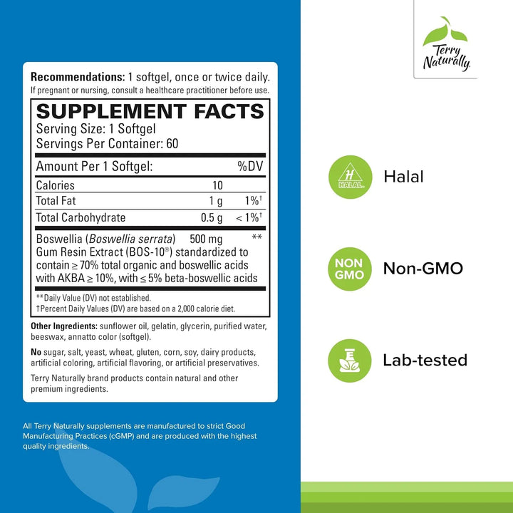 Cápsulas Blandas De Boswellia Extra Fuerte 500 Mg 60 Unidade - Imagen 2