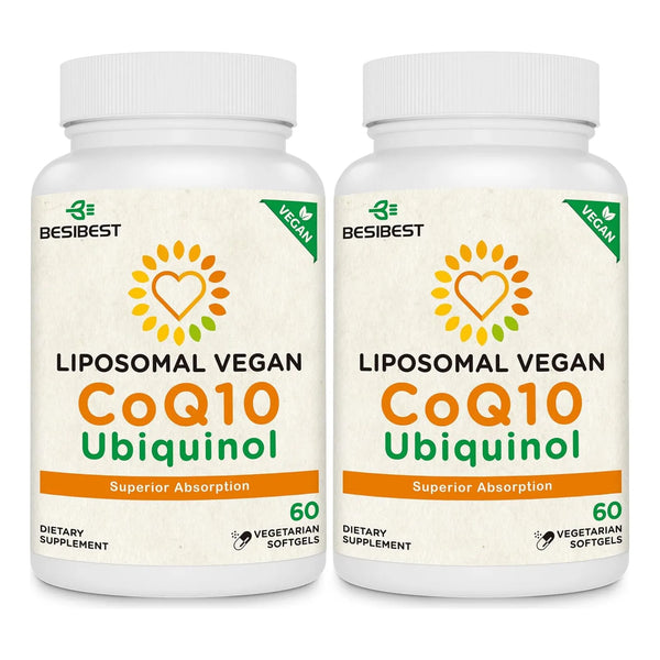 Cápsulas Blandas Ubiquinol CoQ10 1000 Mg Alta Absorción Vegano Corazón Energía