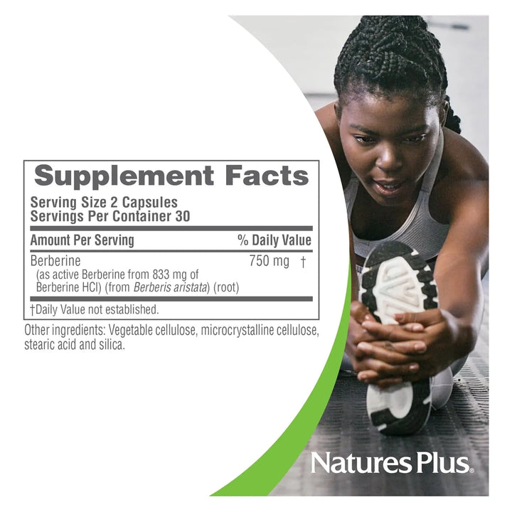 Berberina 750 Mg 60 Cápsulas Apoyo Metabolismo Saludable 30 - Imagen 6