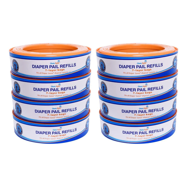 Recambios Choicerefill Para Diaper Genie 8 Pack 2160 Und Control De Olores Garantizado