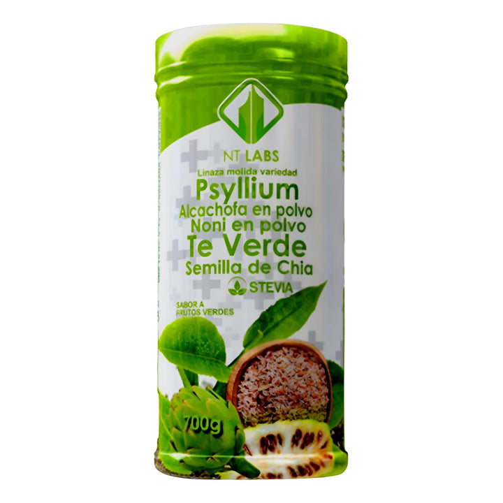 Fibra Psyllium Linaza Alcachofa Noni Tarro X700g Frutos Verdes - Imagen 1