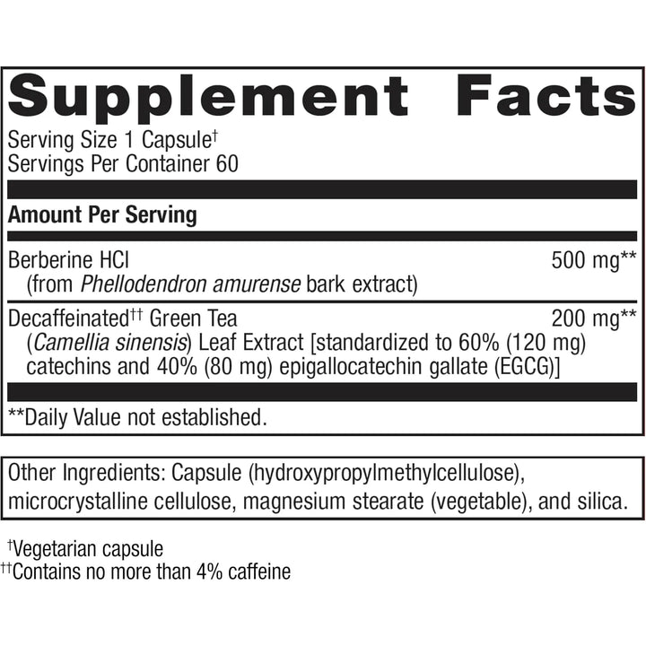 Berberina Hcl 500 Mg Para Salud Cardiovascular Y Metabolismo - Imagen 2