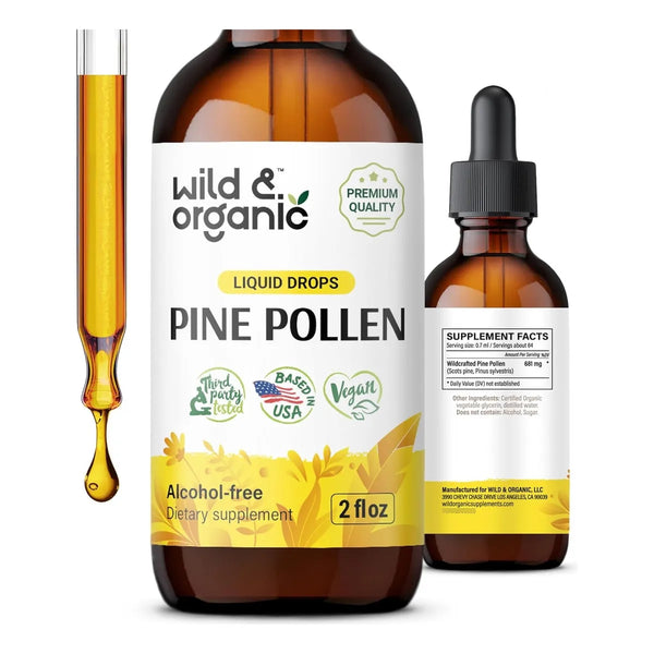 Tintura De Polen De Pino Antioxidante 60ml Gotas Líquidas Ap - Imagen 1