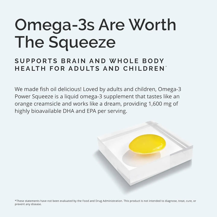 Omega 3 Power Squeeze Cítricos 500 Ml Salud Cardiovascular C - Imagen 3