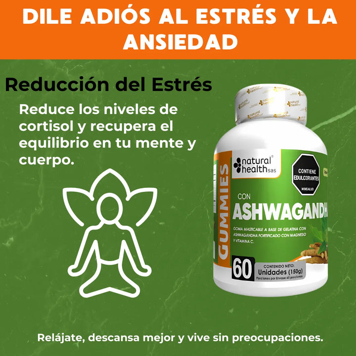 Ashwagandha Gomitas Gomas X2 Frutal - Imagen 4