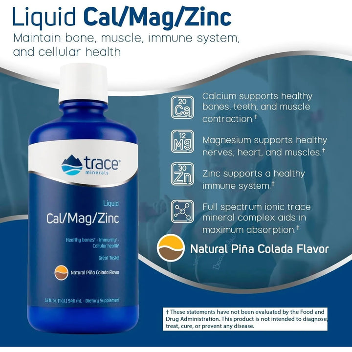 Minerales Traza Líquido Calcio Magnesio Zinc Vitamina D3 Sab - Imagen 3