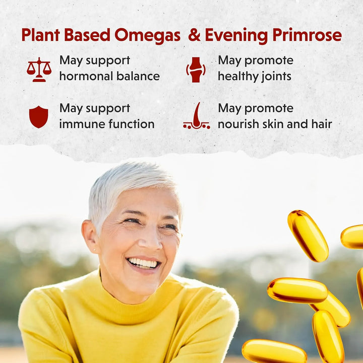 Cápsulas Equilibrio Hormonal Mujer Linaza Aceite Onagra Isof - Imagen 3